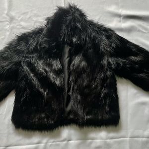 Faux fur jacket (Adult) size fit.